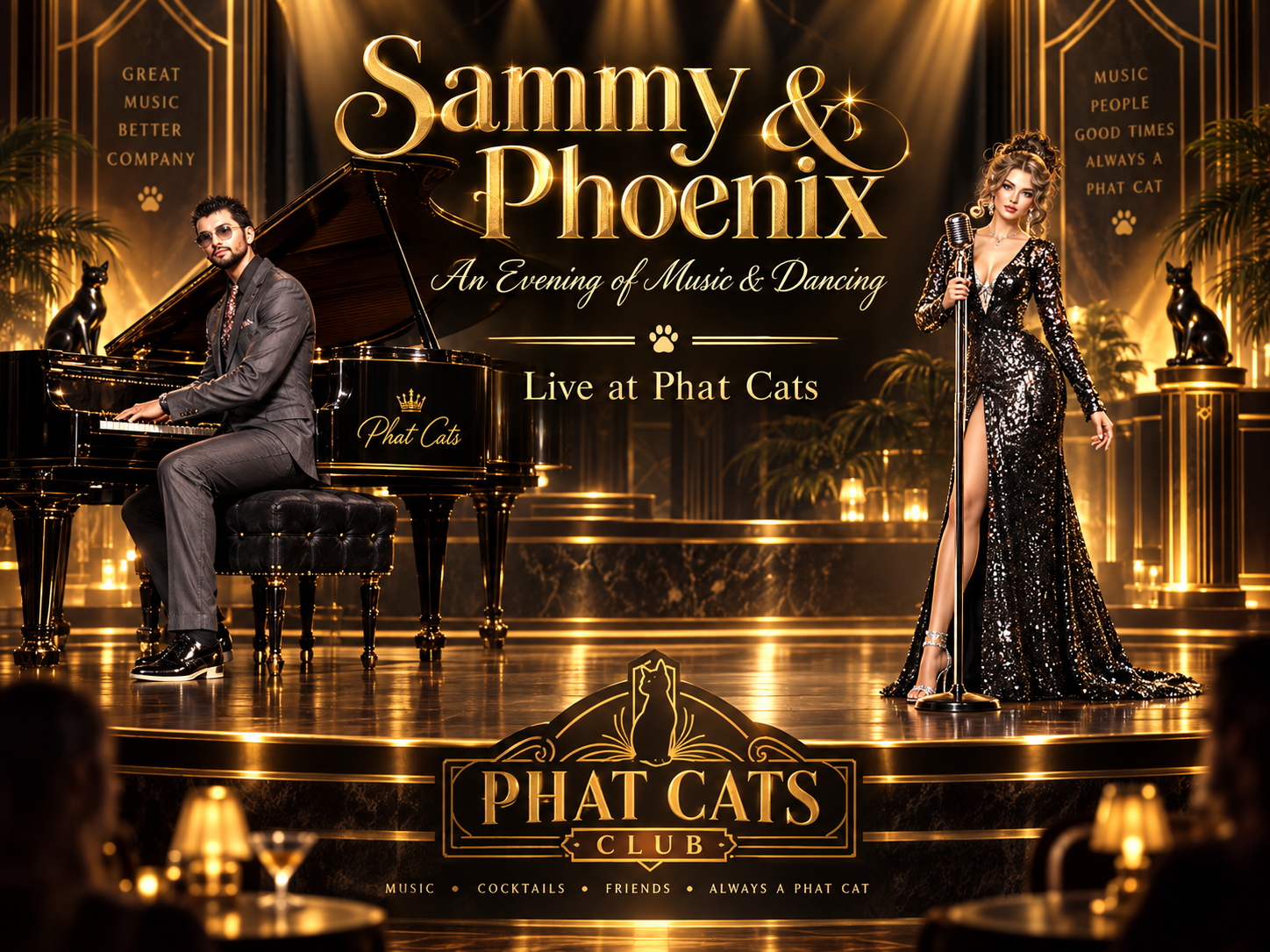 Sammy & Phoenix performing at Phat Cat's