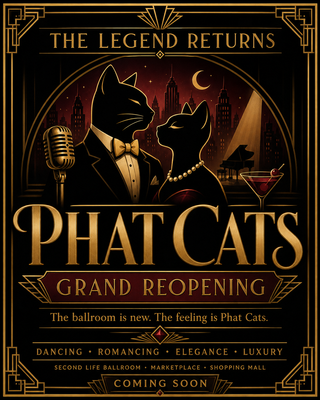 Phat Cat's Grand Reopening artwork